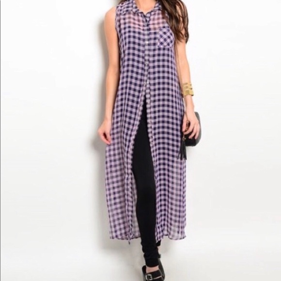 Sweaters - PINK/PURPLE CHIFFON MAXI KIMONO